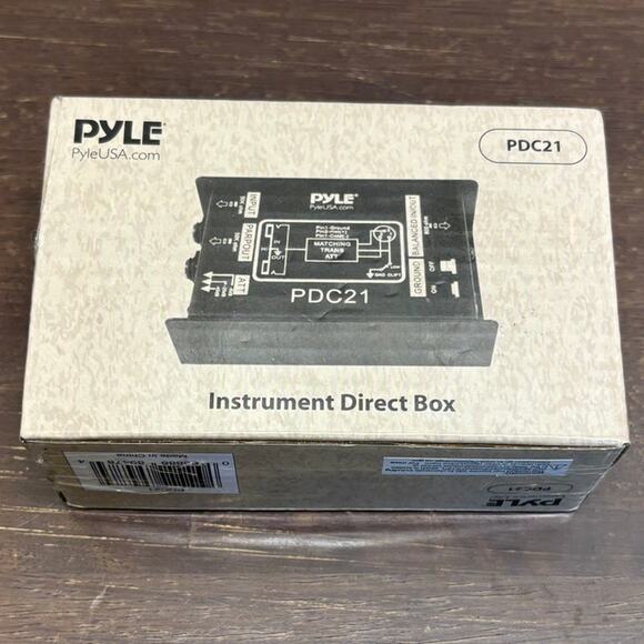 Pyle Pro PDC21 Direct Box 1/4-Inch Instrument To Balanced & Unbalanced 1/4-Inch - Picture 1 of 8